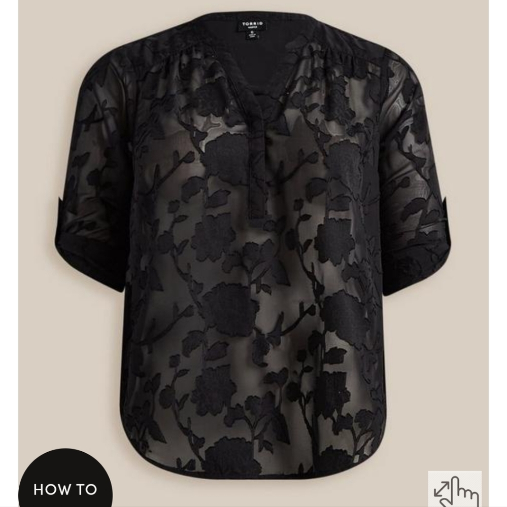 Torrid Harper Chiffon Pullover